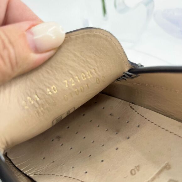 Ecco Men's Classic Moc Loafer Size 40 6 Driving Shoe Black Leather Slip On Comfy - Picture 10 of 14